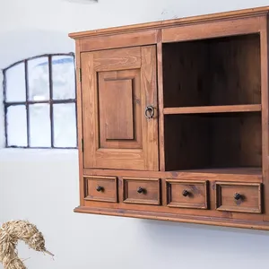Bathroom cabinet charging ports