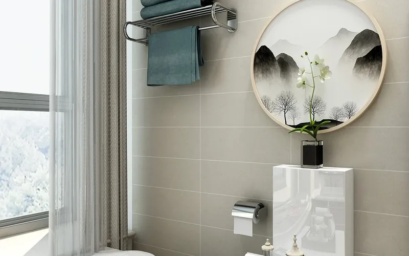 Family bathroom in a barn conversion