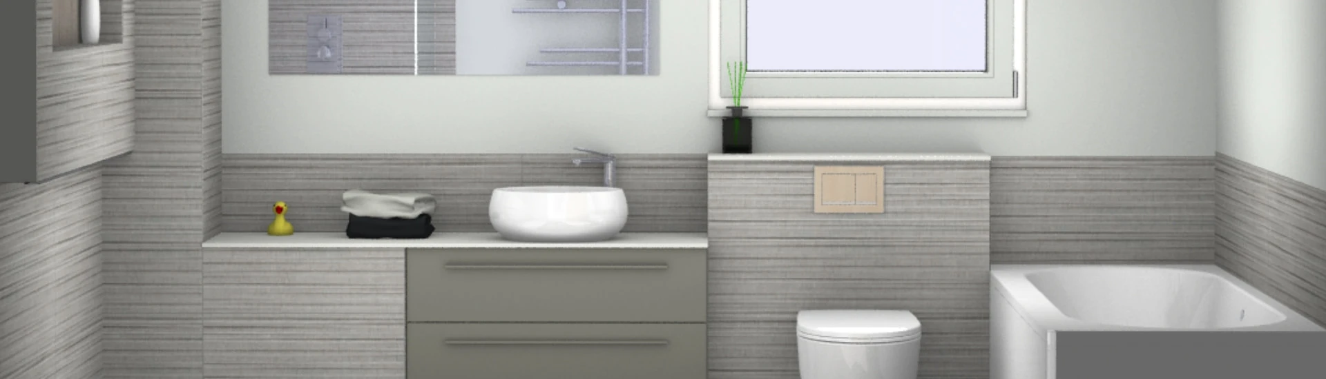 Bathroom digital render